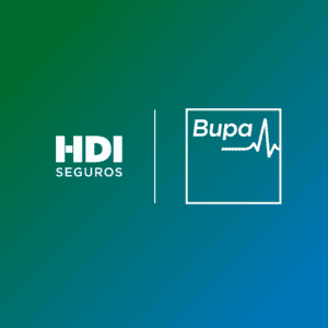Cobertura médica nacional e internacional Logos de HDI y Bupa seguros médicos
